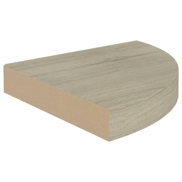 vidaXL hjørnehylder 2 stk. 25x25x3,8 cm MDF sort