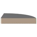Miniatyrbillede 6 af 8: vidaXL hjørnehylder 4 stk. 25x25x3,8 cm MDF grå højglans