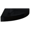 Miniatyrbilde 4 av 10: vidaXL Flytende vegghyller 4 stk høyglans svart 25x25x3,8 cm MDF