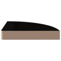 Miniatyrbilde 6 av 10: vidaXL Flytende vegghyller 4 stk høyglans svart 25x25x3,8 cm MDF