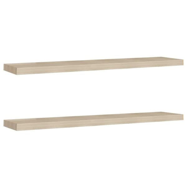 vidaXL Kelluvat seinähyllyt 2 kpl tammi 120x23,5x3,8 cm MDF