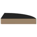 Miniatyrbilde 5 av 7: vidaXL Flytende vegghyller 4 stk svart 25x25x3,8 cm MDF