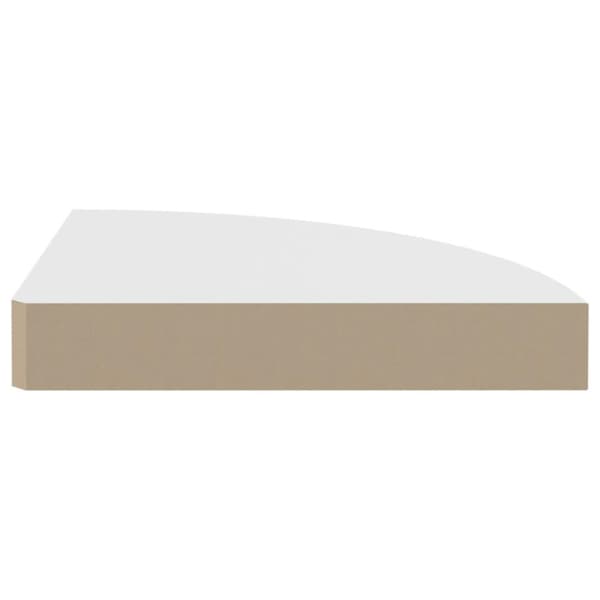 vidaXL Flytende vegghyller 4 stk hvit 25x25x3,8 cm MDF