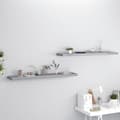 Miniatyrbillede 3 af 9: vidaXL væghylder 2 stk. 120x23,5x3,8 cm MDF grå
