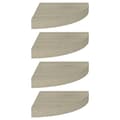 Miniatyrbilde 2 av 9: vidaXL Flytende vegghyller 4 stk eik 25x25x3,8 cm MDF