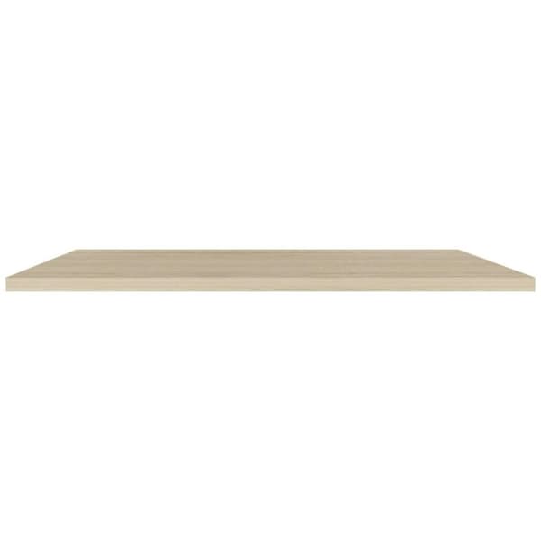 vidaXL Flytende vegghyller 2 stk eik 120x23,5x3,8 cm MDF