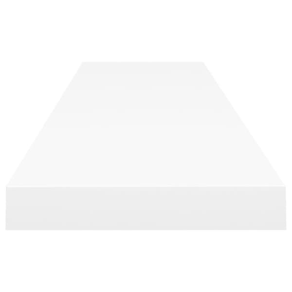 vidaXL Flytende vegghyller 4 stk hvit 120x23,5x3,8 cm MDF