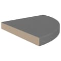 Miniatyrbilde 5 av 9: vidaXL Flytende vegghyller 4 stk høyglans grå 35x35x3,8 cm MDF