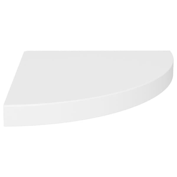 vidaXL Flytende vegghyller 2 stk hvit 35x35x3,8 cm MDF