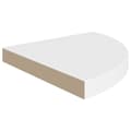 Miniatyrbilde 5 av 9: vidaXL Flytende vegghyller 4 stk hvit 35x35x3,8 cm MDF