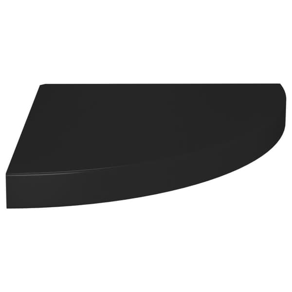 vidaXL Flytende vegghyller 4 stk svart 35x35x3,8 cm MDF