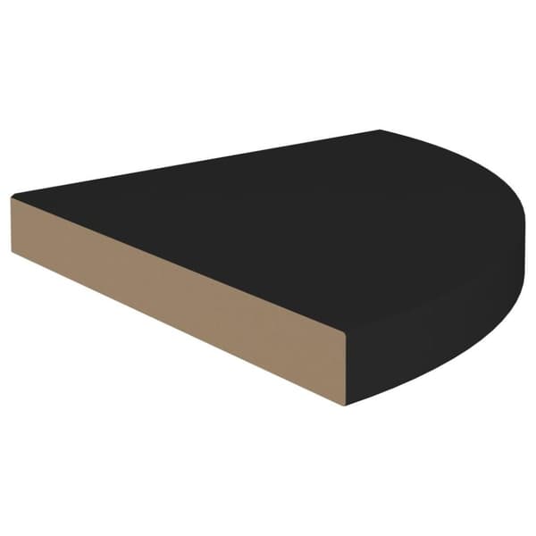 vidaXL Flytende vegghyller 4 stk svart 35x35x3,8 cm MDF