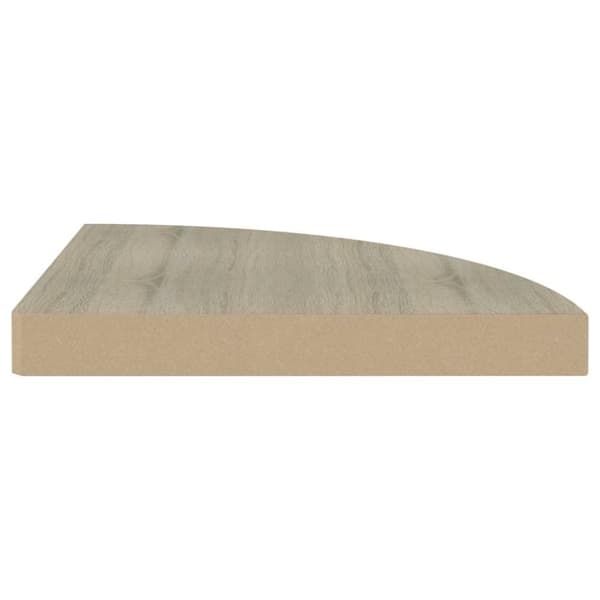 vidaXL Flytende vegghyller 2 stk eik 35x35x3,8 cm MDF