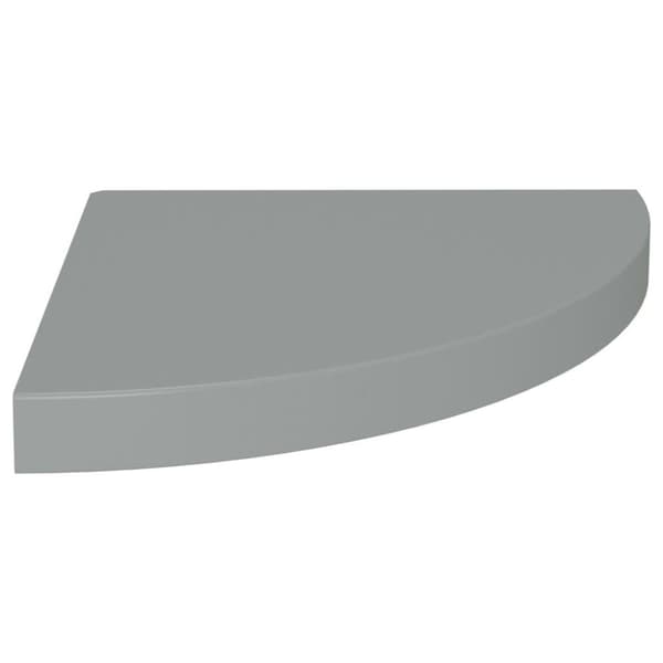 vidaXL hjørnehylder 2 stk. 35x35x3,8 cm MDF grå