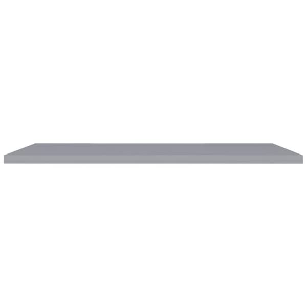 vidaXL Kelluvat seinähyllyt 4 kpl harmaa 120x23,5x3,8 cm MDF