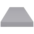 Pikkukuva 4 / 7: vidaXL Kelluvat seinähyllyt 4 kpl harmaa 120x23,5x3,8 cm MDF