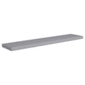 Pikkukuva 2 / 7: vidaXL Kelluvat seinähyllyt 4 kpl harmaa 120x23,5x3,8 cm MDF