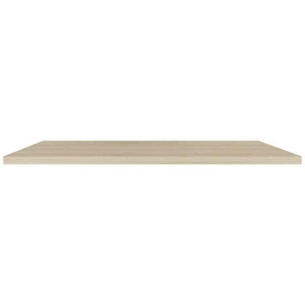 vidaXL væghylder 4 stk. 120x23,5x3,8 cm MDF egetræsfarve