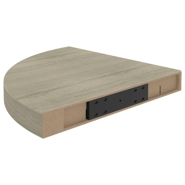 vidaXL hjørnehylder 4 stk. 35x35x3,8 cm MDF egetræsfarvet