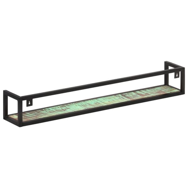 vidaXL væghylder 2 stk. 120 cm massivt genbrugstræ