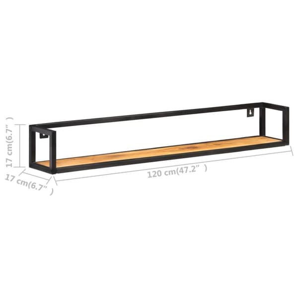 vidaXL Vegghyller 2 stk 120 cm heltre akasie