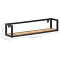 Miniatyrbilde 6 av 8: vidaXL Vegghyller 2 stk 80 cm heltre akasie