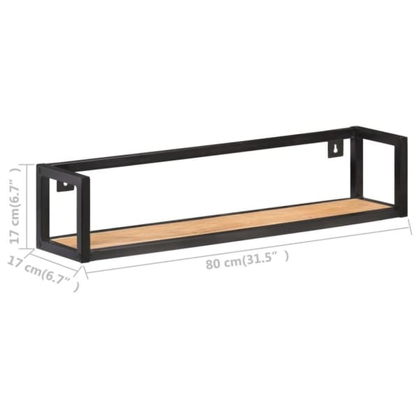 vidaXL Vegghyller 2 stk 80 cm heltre akasie
