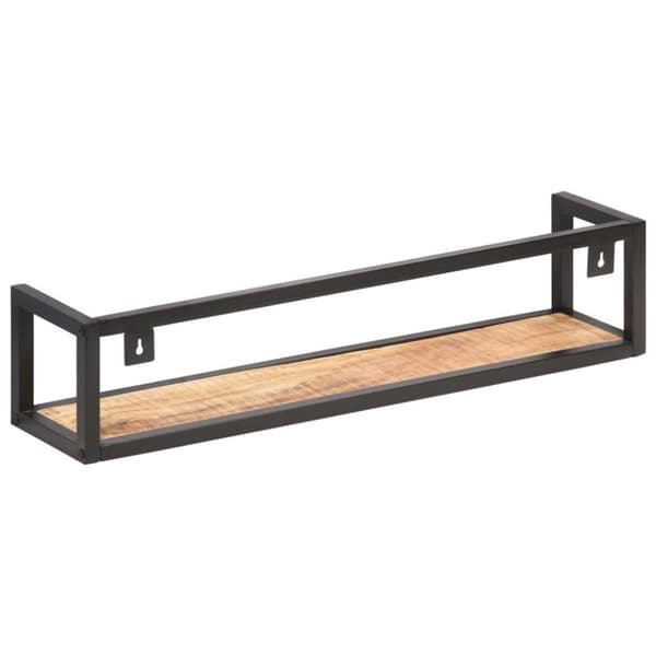 vidaXL Vegghyller 2 stk 80 cm grov heltre mango