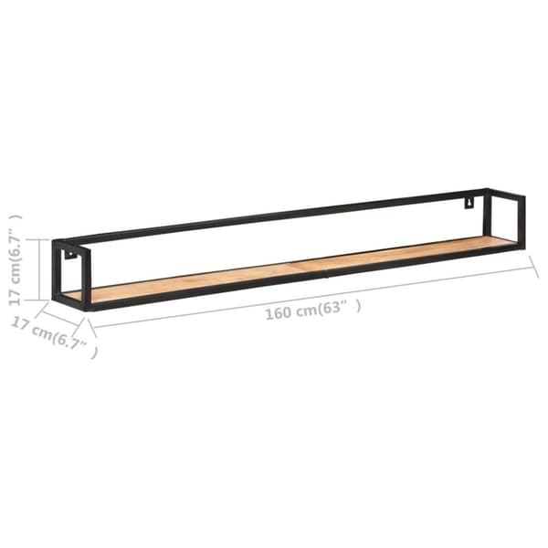 vidaXL Vegghyller 2 stk 160 cm heltre akasie