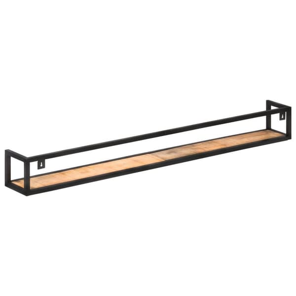 vidaXL væghylder 2 stk. 160 cm ru mangotræ