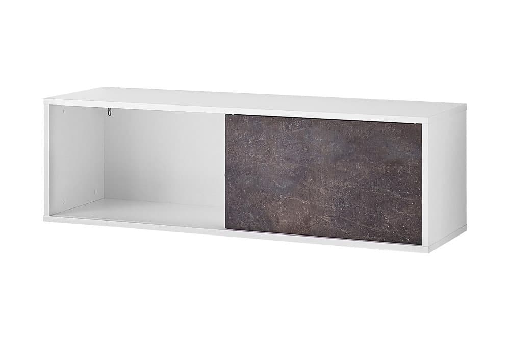 AYAN Vägghylla 120 Basalt/Vit