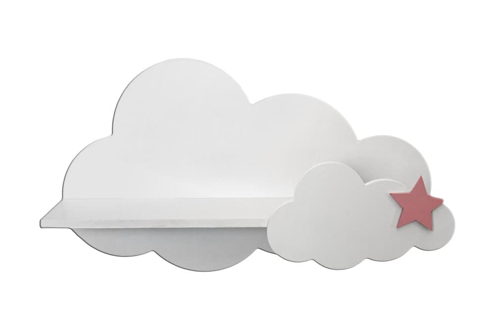 CLOUD Hylla Vit/Rosa