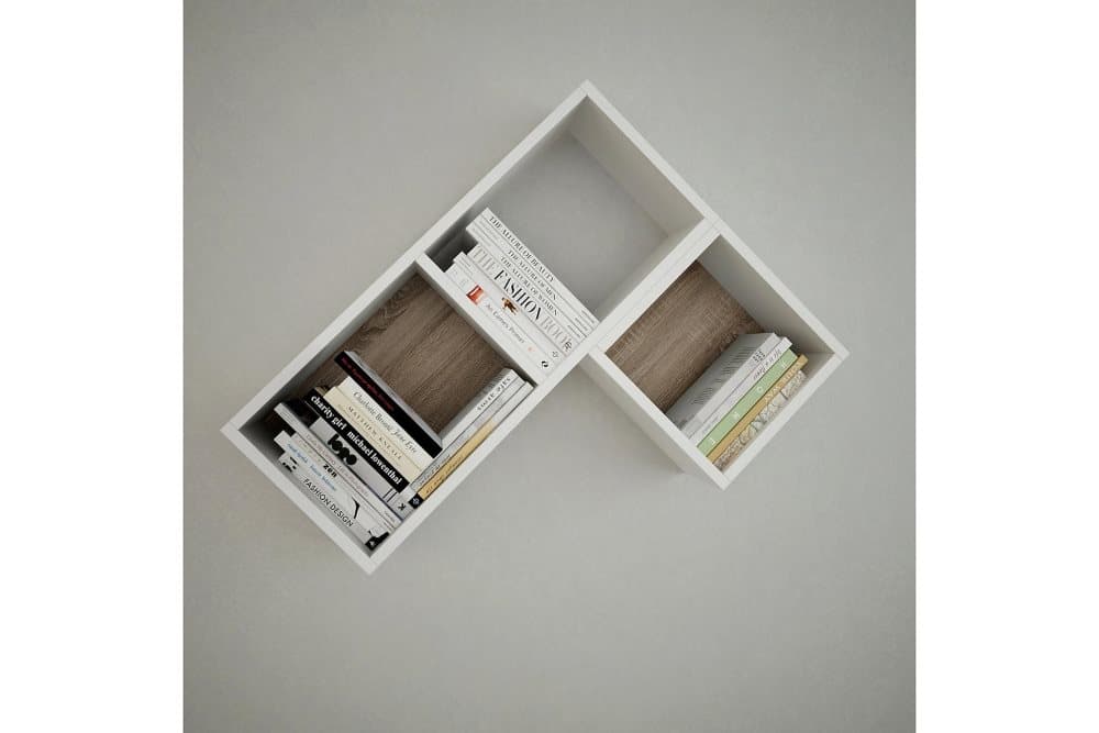 DELOS Hylla Vit/Brun