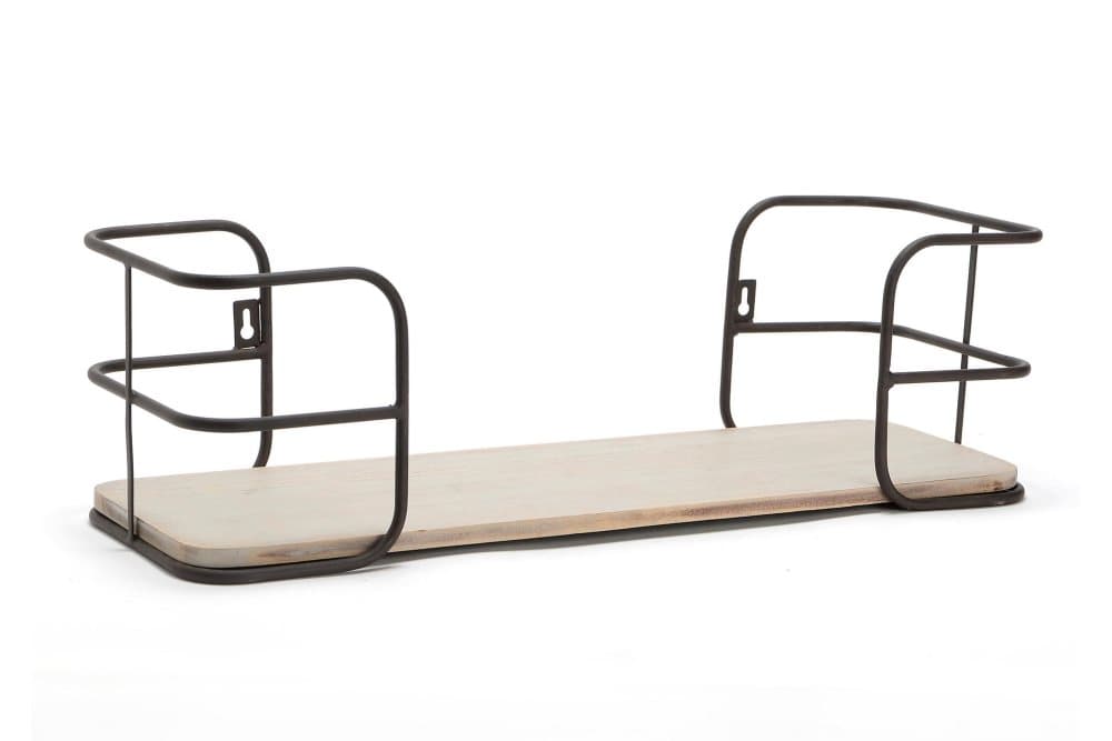 Hylla 55 Svart/Trä/Natur