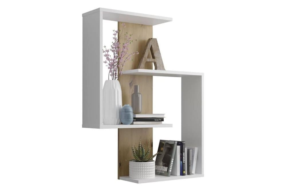 ALTOVISE Vägghylla 44 cm Brun/Vit