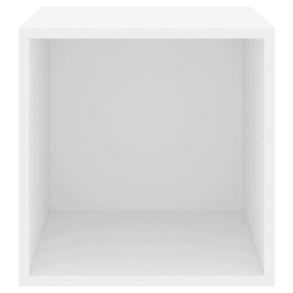 vidaXL Veggskap i 2 stk 37x37x37 cm konstruert tre hvit