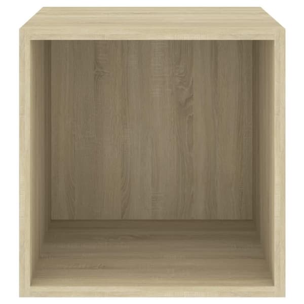 vidaXL vægskab 2 stk. 37x37x37 cm konstrueret træ sonoma-eg