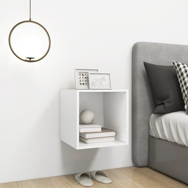 vidaXL Väggskåp vit 37x37x37 cm konstruerat trä