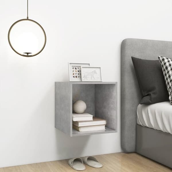 vidaXL vægskab 37x37x37 cm konstrueret træ betongrå