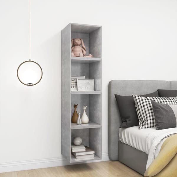 vidaXL vægskab 37x37x37 cm konstrueret træ betongrå