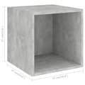 Miniatyrbillede 11 af 11: vidaXL vægskab 37x37x37 cm konstrueret træ betongrå
