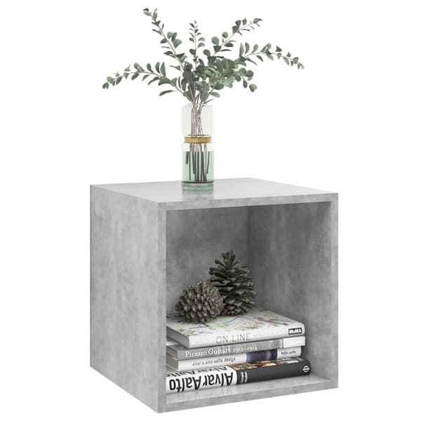 vidaXL vægskab 2 stk. 37x37x37 cm konstrueret træ betongrå