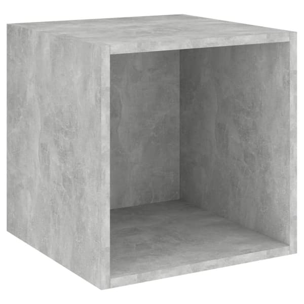 vidaXL vægskab 2 stk. 37x37x37 cm konstrueret træ betongrå