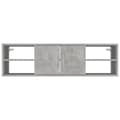 Miniatyrbilde 5 av 8: vidaXL Vegghylle betonggrå 102x30x29 cm konstruert tre