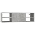 Miniatyrbilde 2 av 8: vidaXL Vegghylle betonggrå 102x30x29 cm konstruert tre