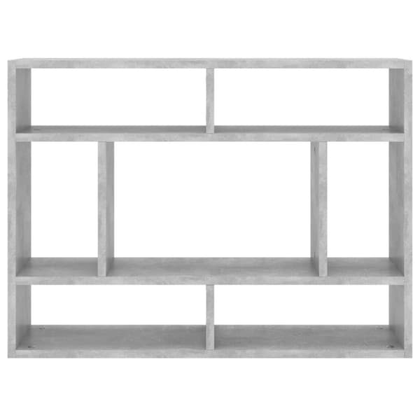 vidaXL Seinähylly betoninharmaa 75x16x55 cm tekninen puu
