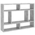 Pikkukuva 2 / 8: vidaXL Seinähylly betoninharmaa 75x16x55 cm tekninen puu