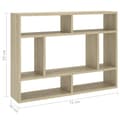 Miniatyrbilde 6 av 8: vidaXL Vegghylle sonoma eik 75x16x55 cm konstruert tre