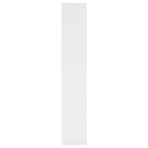 vidaXL Vegghylle hvit 36x16x90 cm konstruert tre
