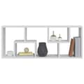Miniatyrbilde 8 av 10: vidaXL Vegghylle hvit 36x16x90 cm konstruert tre